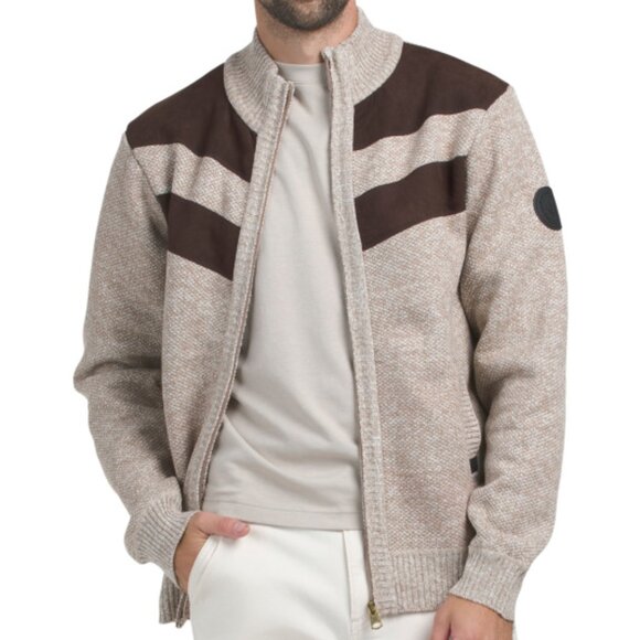 NEW BUFFALO DAVID BITTON Westony Full Zip Sweater for men 1025 3m2 - Picture 1 of 4